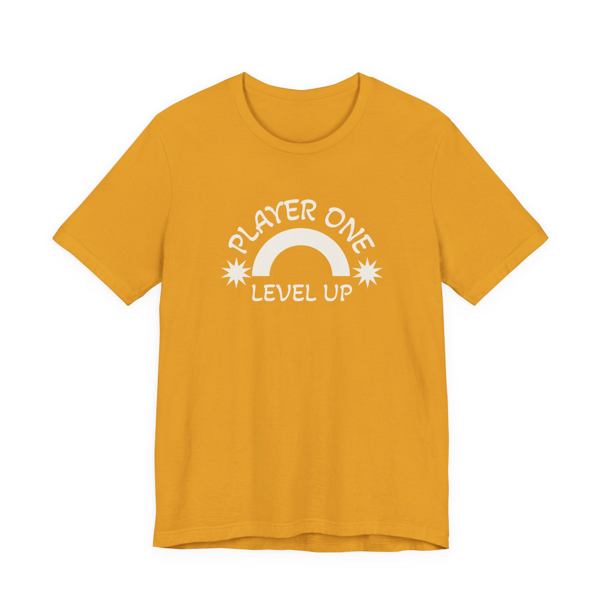 Player One Level Up T-Shirt — Retro Rainbow Gamer Tee