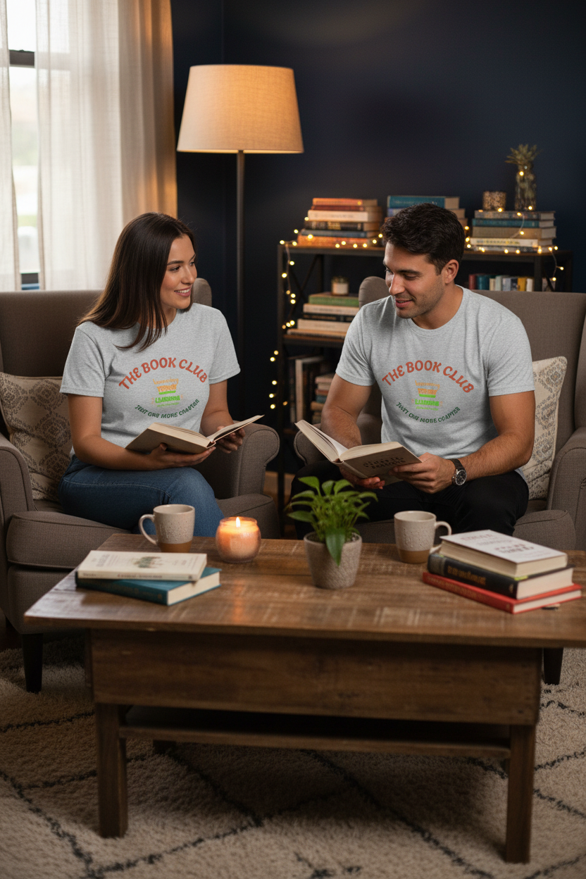 Book Club T‑Shirt — “The Book Club: Learning Today, Leading Tomorrow, Just One More Chapter”