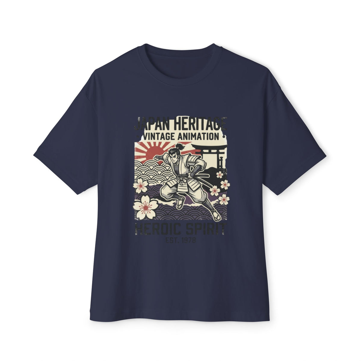Japan Heritage Vintage Animation Tee — "Heroic Spirit" Graphic Shirt