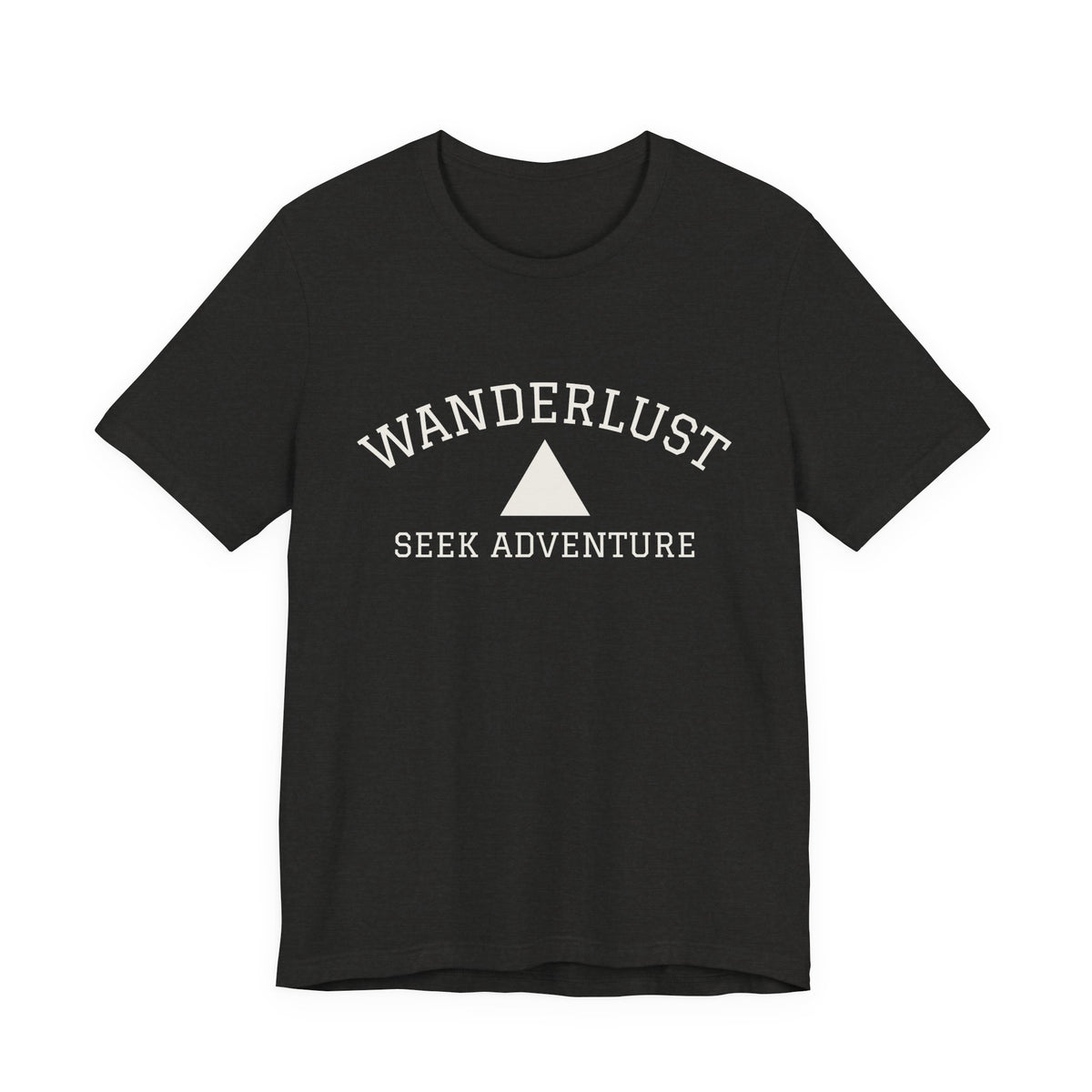 Wanderlust Adventure Tee — Minimal Triangle Travel T‑Shirt