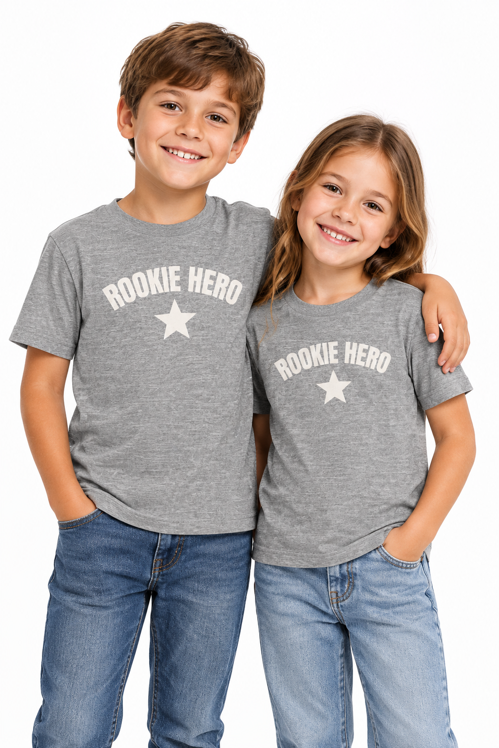Rookie Hero Youth Tee — Kids Graphic T-Shirt with Star