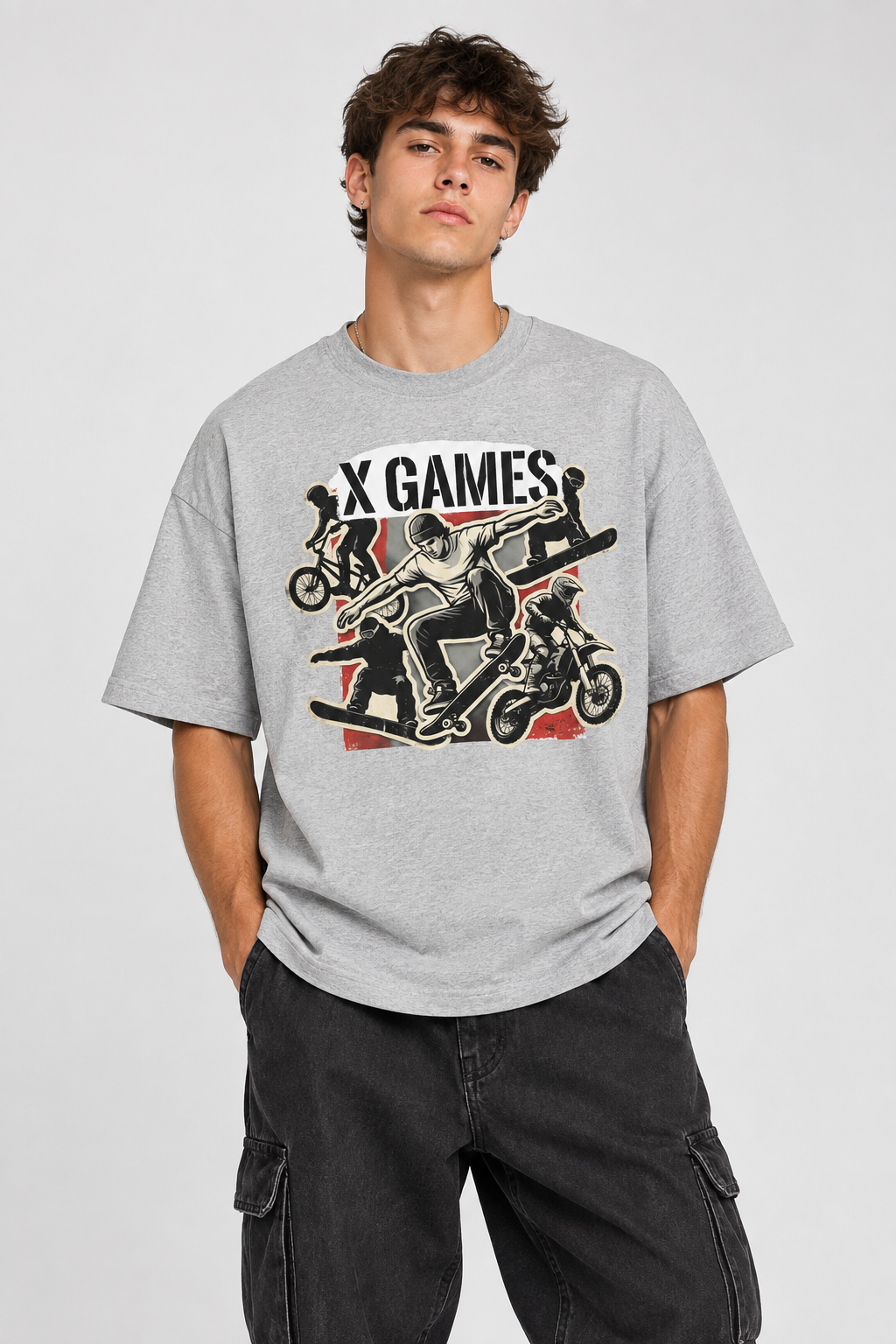 X Games Skate & Moto Tee — Retro Action Sports Graphic T-Shirt