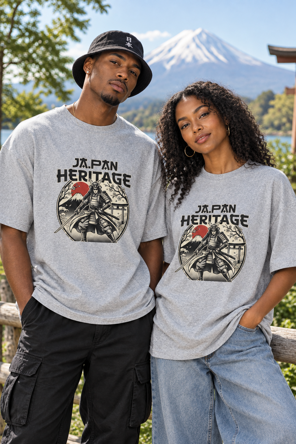 Japan Heritage Samurai Tee — Vintage Mount Fuji & Rising Sun Graphic