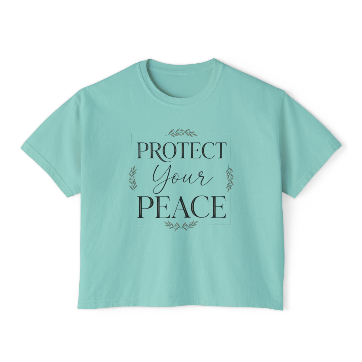 Protect Your Peace Boxy Tee — Women's Relaxed Graphic Tee