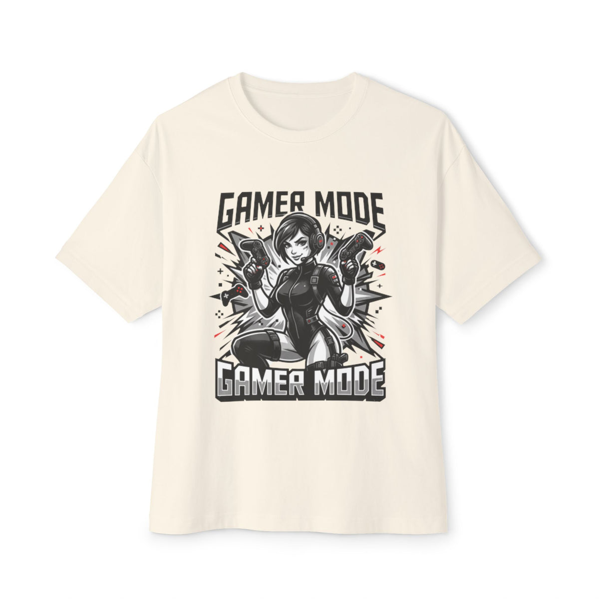 Gamer Mode Tee — Retro Female Gamer Graphic T-Shirt