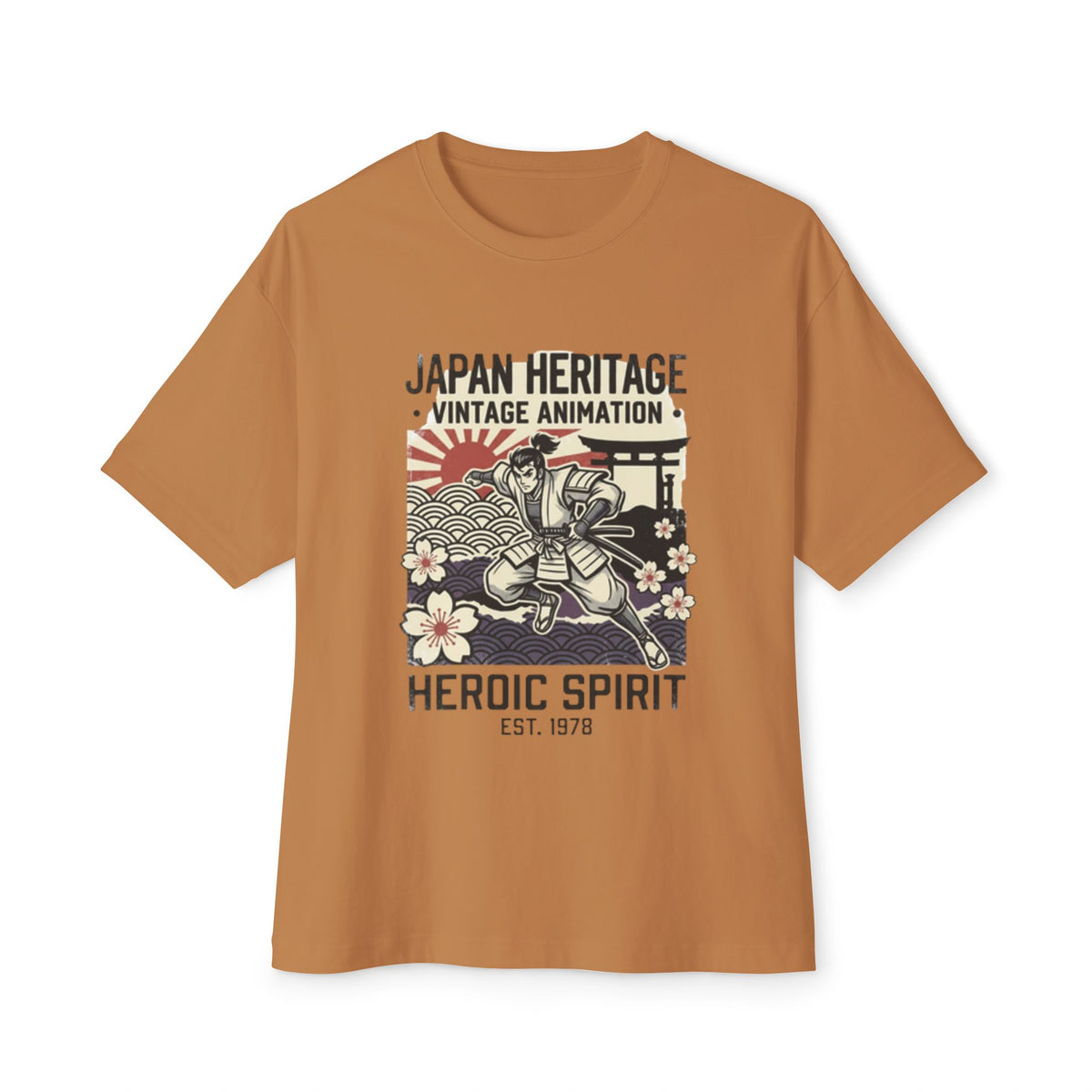 Japan Heritage Vintage Animation Tee — "Heroic Spirit" Graphic Shirt