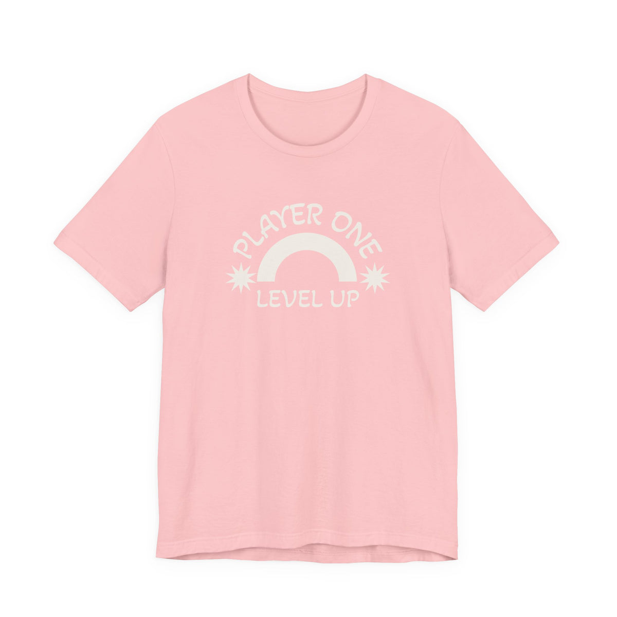 Player One Level Up T-Shirt — Retro Rainbow Gamer Tee