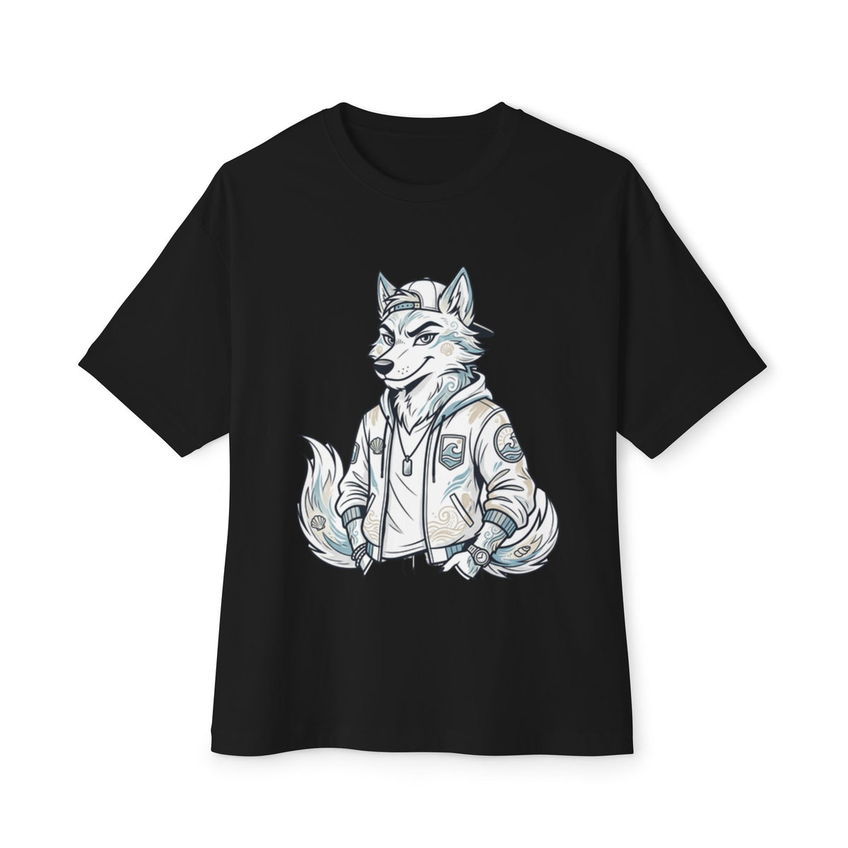 Wolf Character Tee — Cool Fox Jacket Graphic T-Shirt