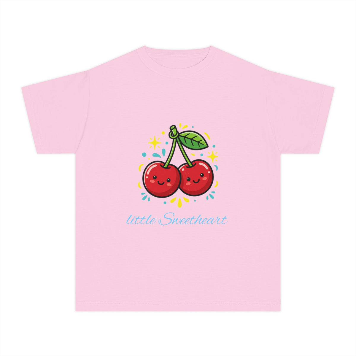 Kids Cherry Smile Tee — Cute Kawaii Fruit Graphic T-Shirt for Children