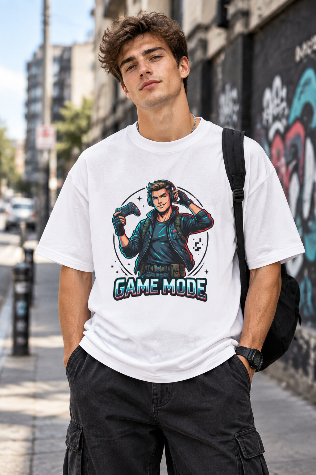 Game Mode Gamer Tee — Retro Controller Graphic T-Shirt