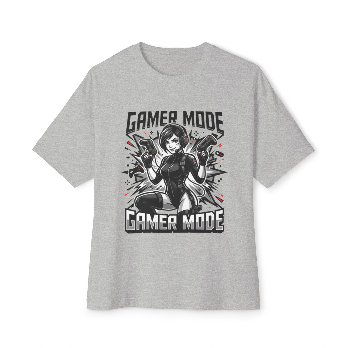 Gamer Mode Tee — Retro Female Gamer Graphic T-Shirt