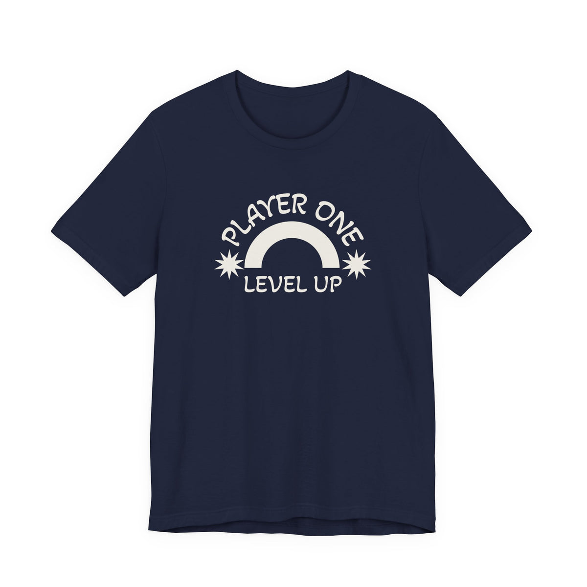 Player One Level Up T-Shirt — Retro Rainbow Gamer Tee