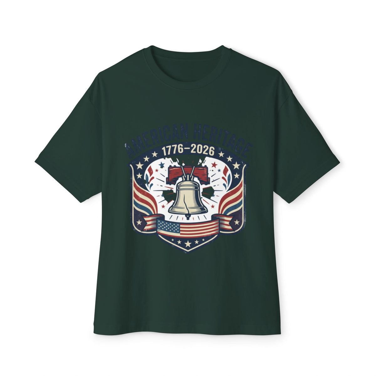 T-Shirt — "American Heritage 1776–2026" Liberty Bell Patriotic Tee