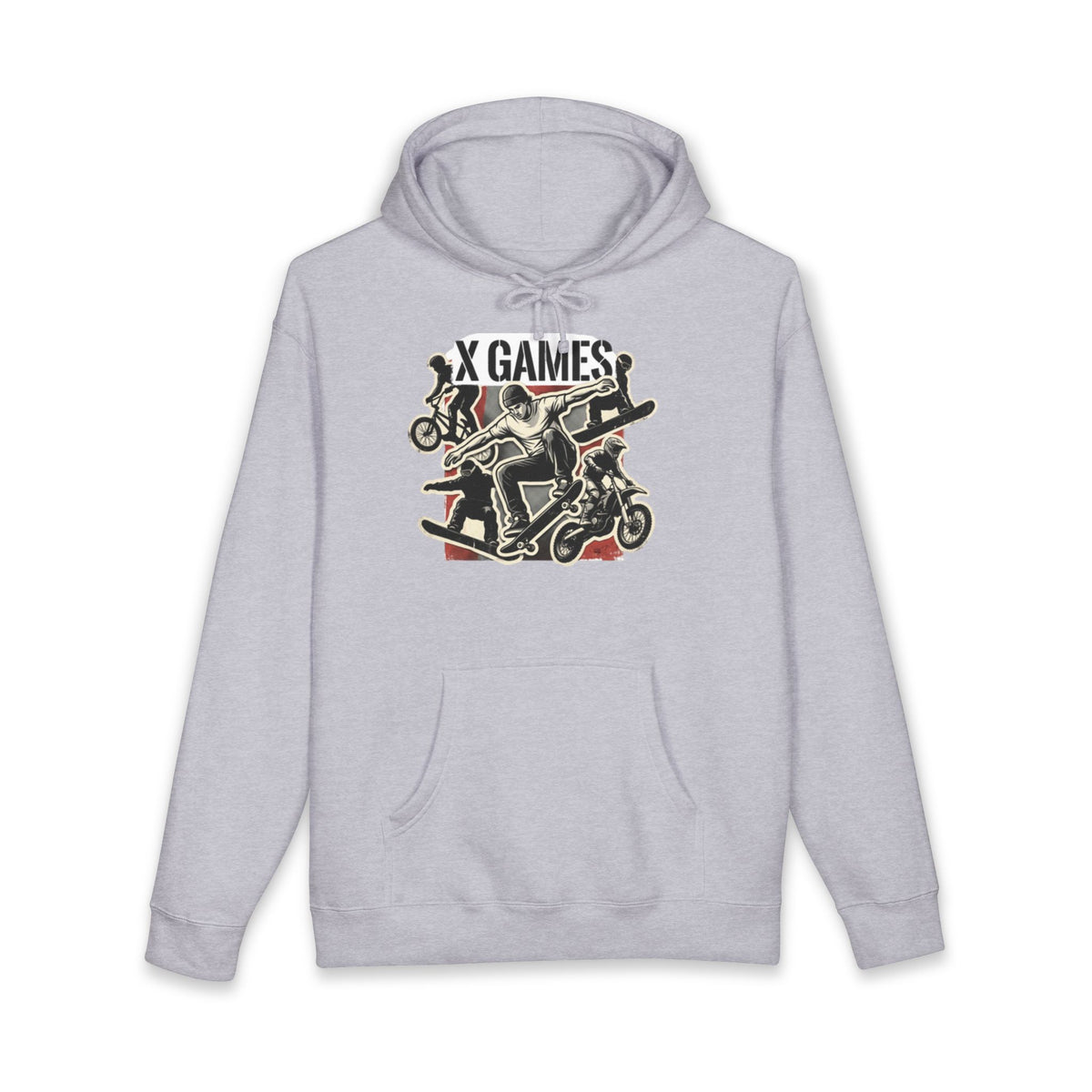 X Games Skate & BMX Hoodie — Retro Extreme Sports Pullover