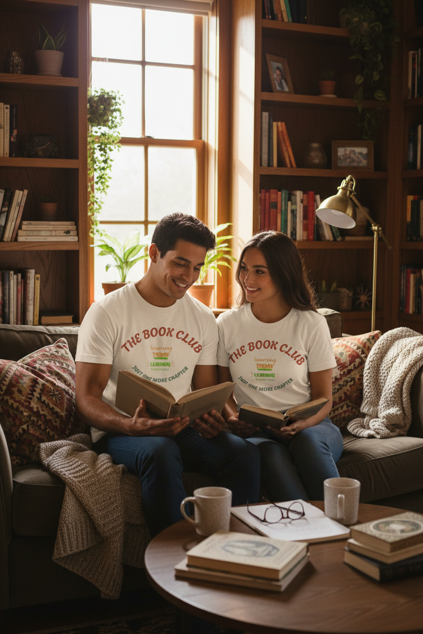 Book Club T‑Shirt — “The Book Club: Learning Today, Leading Tomorrow, Just One More Chapter”