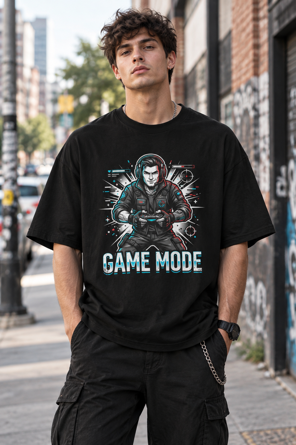 Game Mode Gamer Tee — Retro Controller Player Graphic T-Shirt