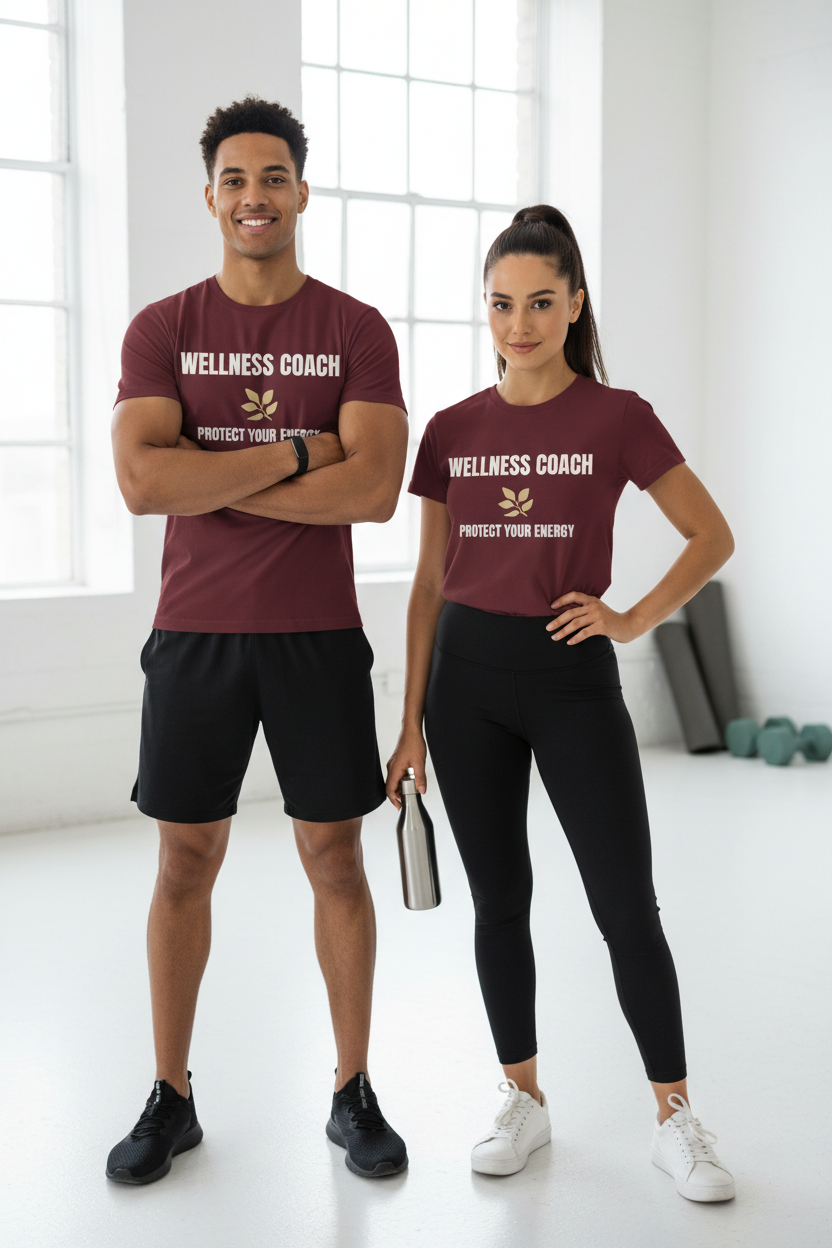 Wellness Coach Tee — “Protect Your Energy” Health & Self-Care Shirt