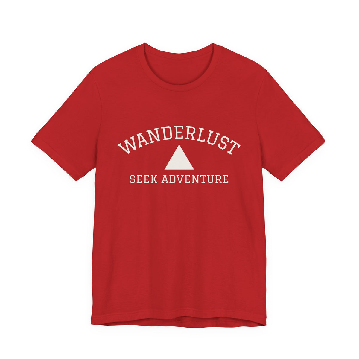 Wanderlust Adventure Tee — Minimal Triangle Travel T‑Shirt