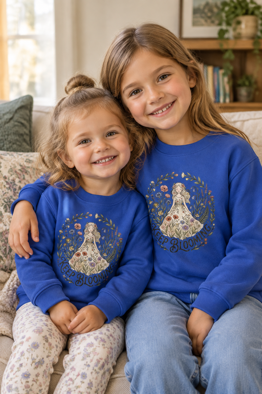 Keep Blooming Toddler Sweatshirt — Floral Fairy Dress Kids Pullover