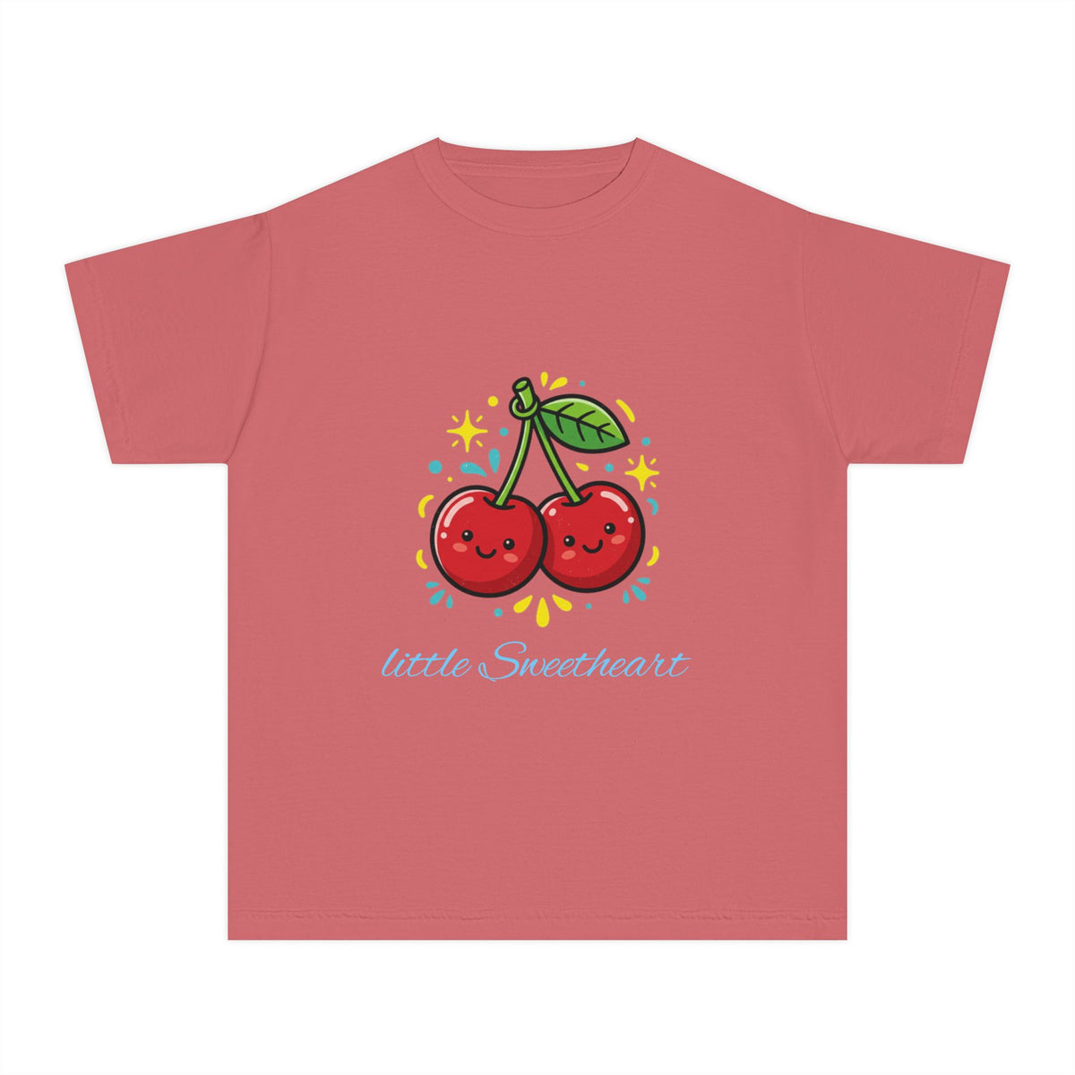 Kids Cherry Smile Tee — Cute Kawaii Fruit Graphic T-Shirt for Children