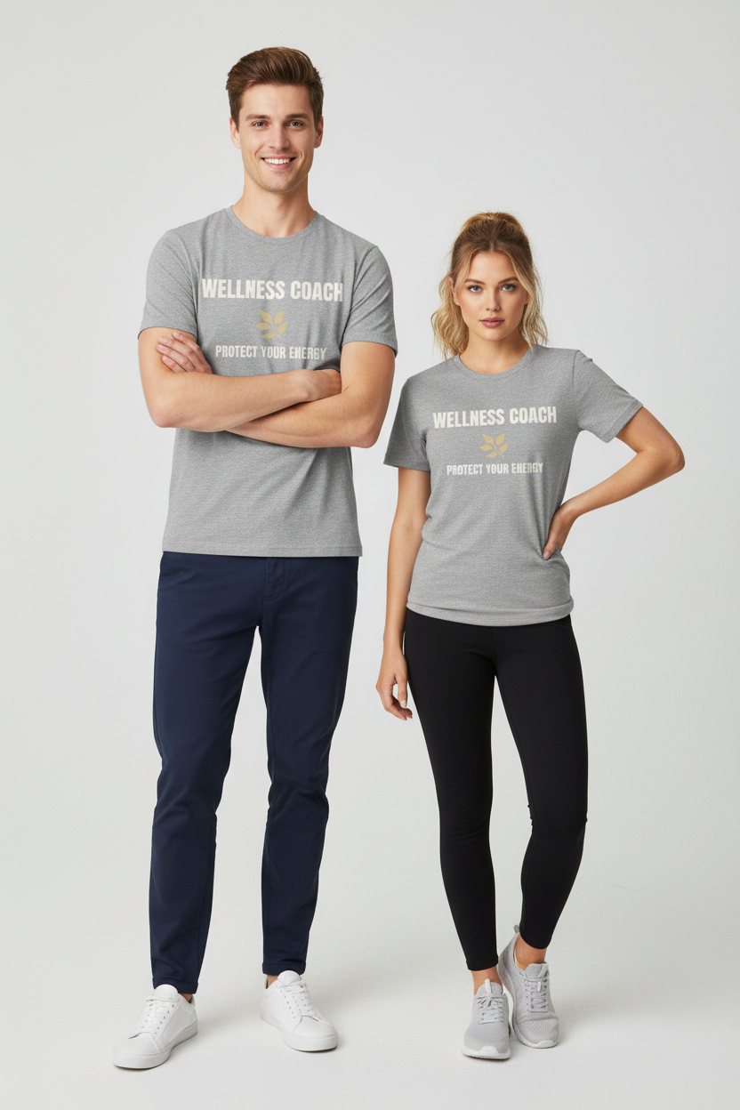 Wellness Coach Tee — “Protect Your Energy” Health & Self-Care Shirt
