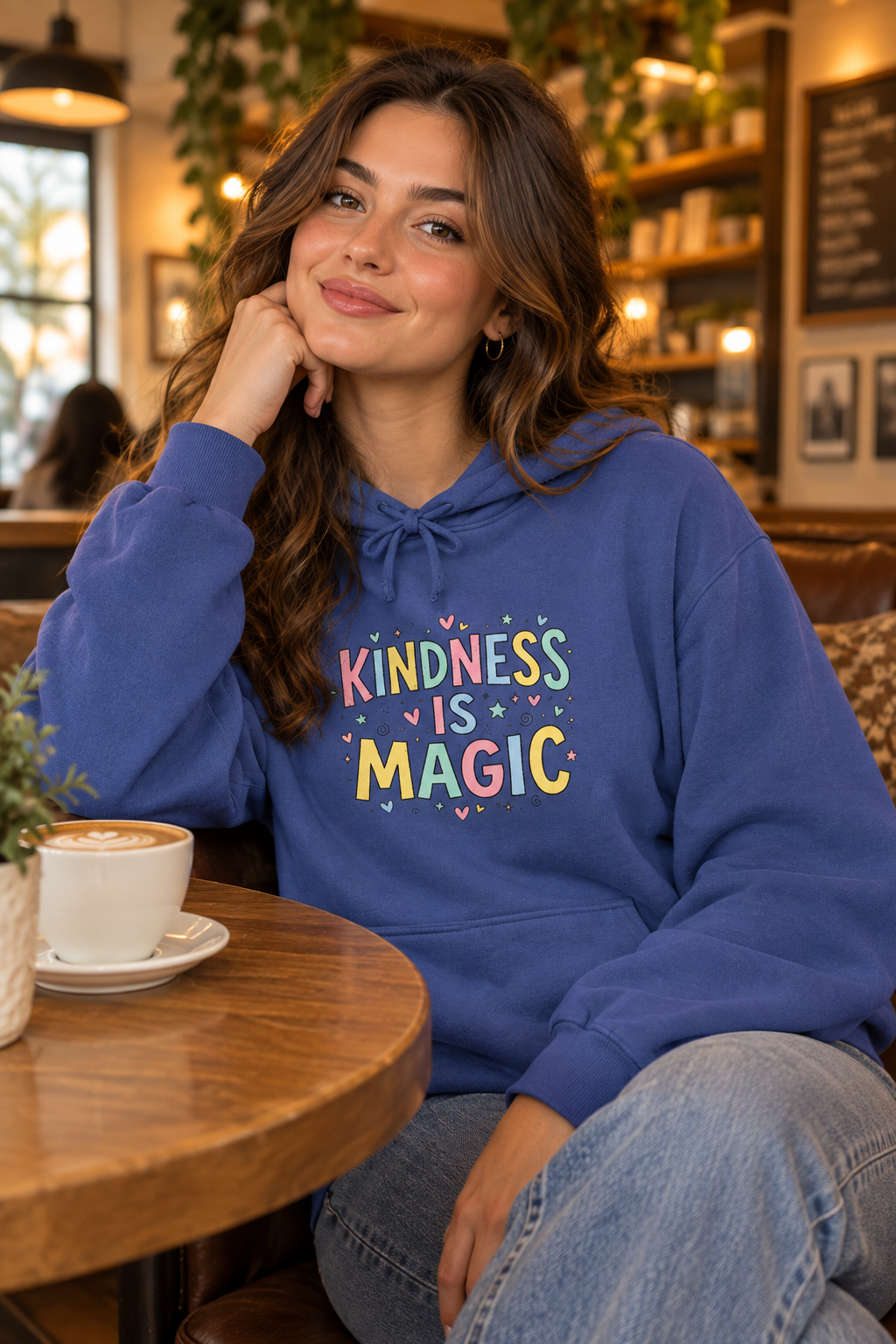Kindness Is Magic Hoodie — Whimsical Positive Message Pullover