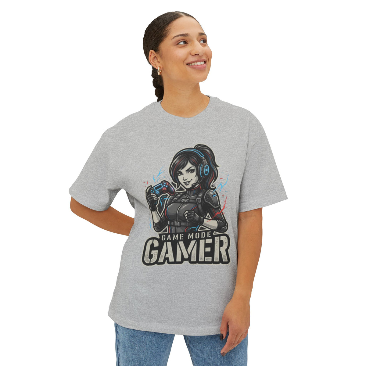 Gamer Tee — "Game Mode" Female Gamer Graphic T-Shirt