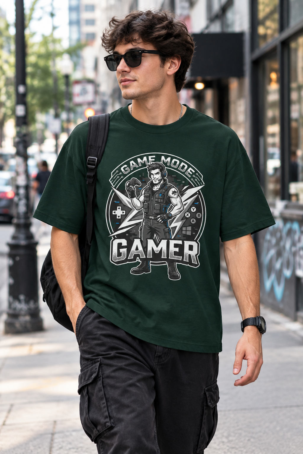 Game Mode Gamer T-Shirt — Retro Arcade Gamer Graphic Tee