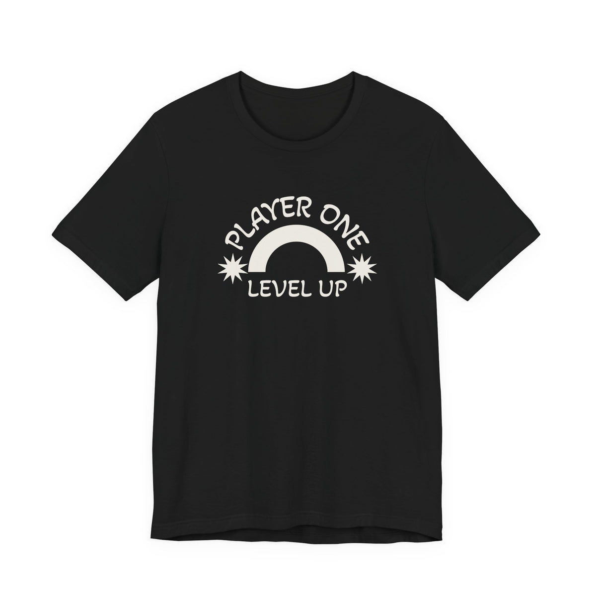 Player One Level Up T-Shirt — Retro Rainbow Gamer Tee