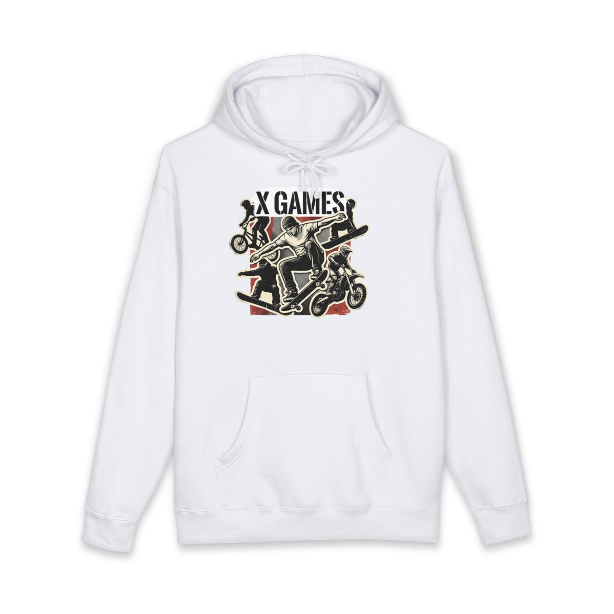 X Games Skate & BMX Hoodie — Retro Extreme Sports Pullover