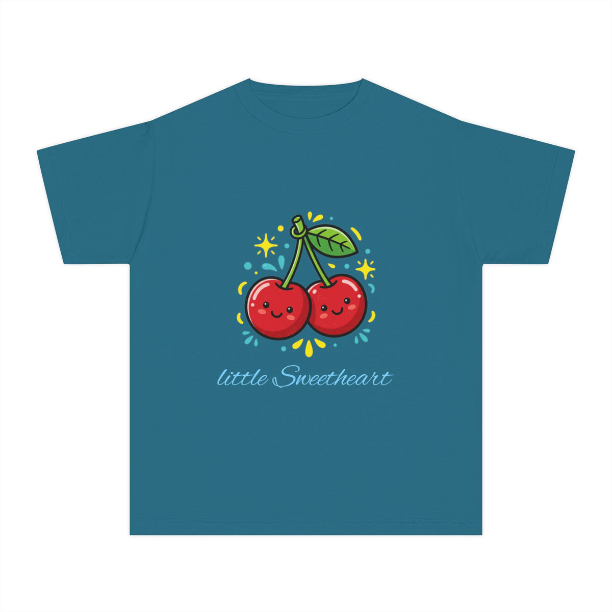 Kids Cherry Smile Tee — Cute Kawaii Fruit Graphic T-Shirt for Children