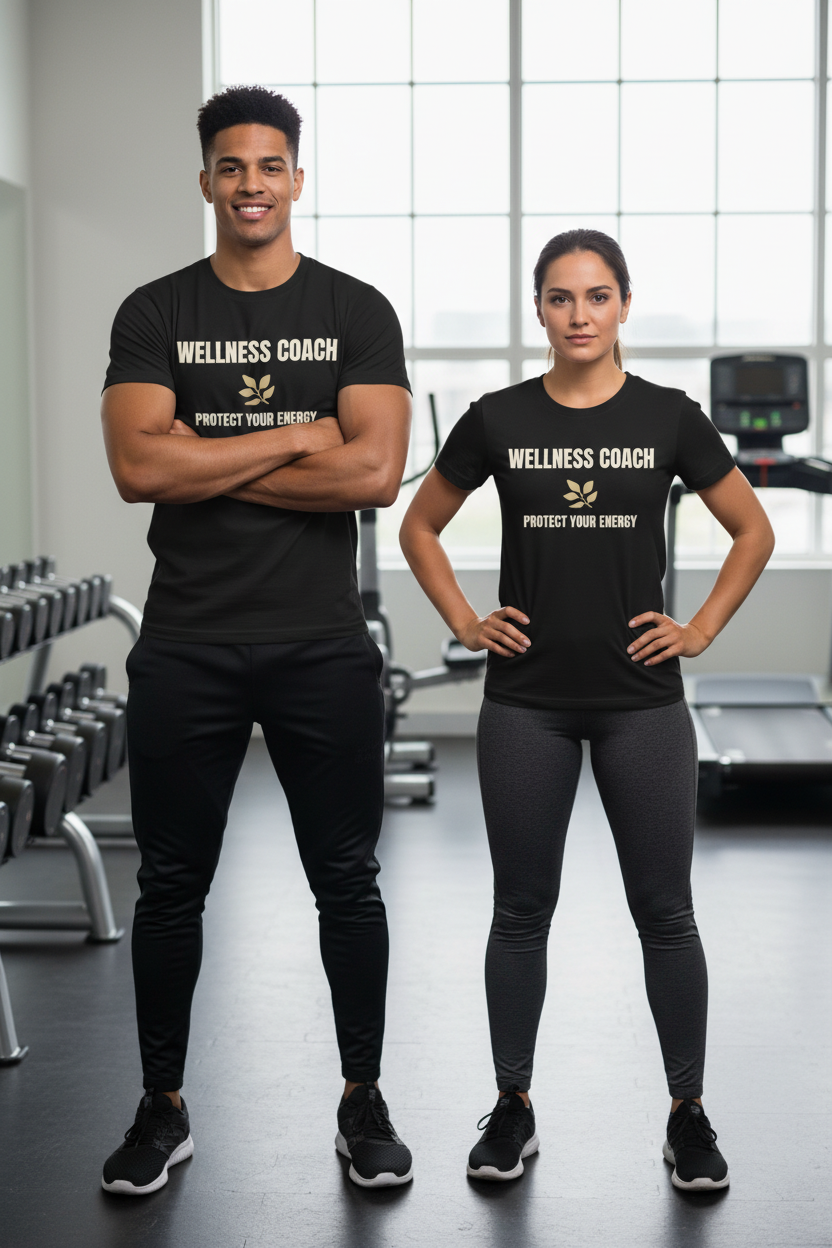 Wellness Coach Tee — “Protect Your Energy” Health & Self-Care Shirt