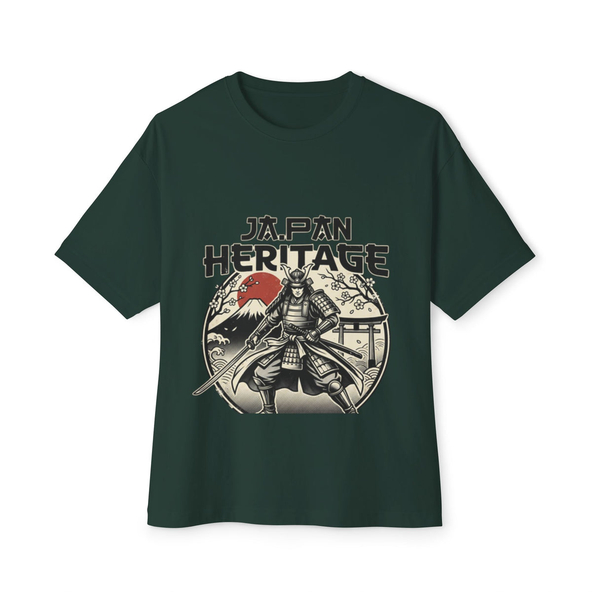Japan Heritage Samurai Tee — Vintage Mount Fuji & Rising Sun Graphic