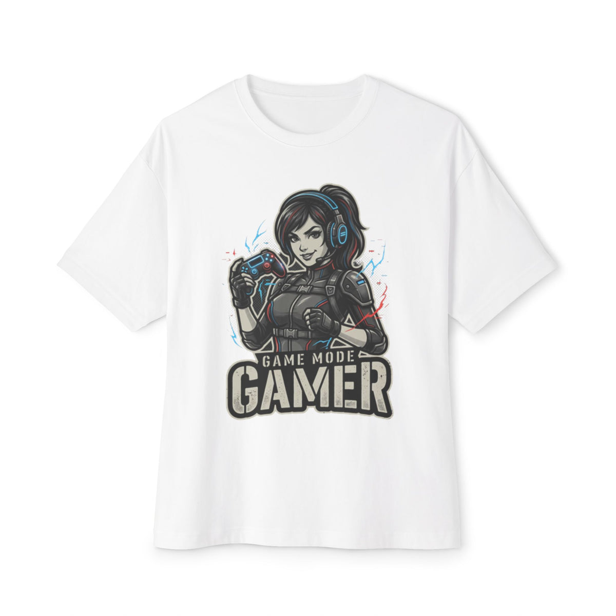 Gamer Tee — "Game Mode" Female Gamer Graphic T-Shirt