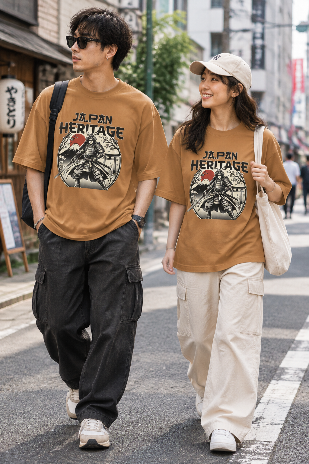 Japan Heritage Samurai Tee — Vintage Mount Fuji & Rising Sun Graphic