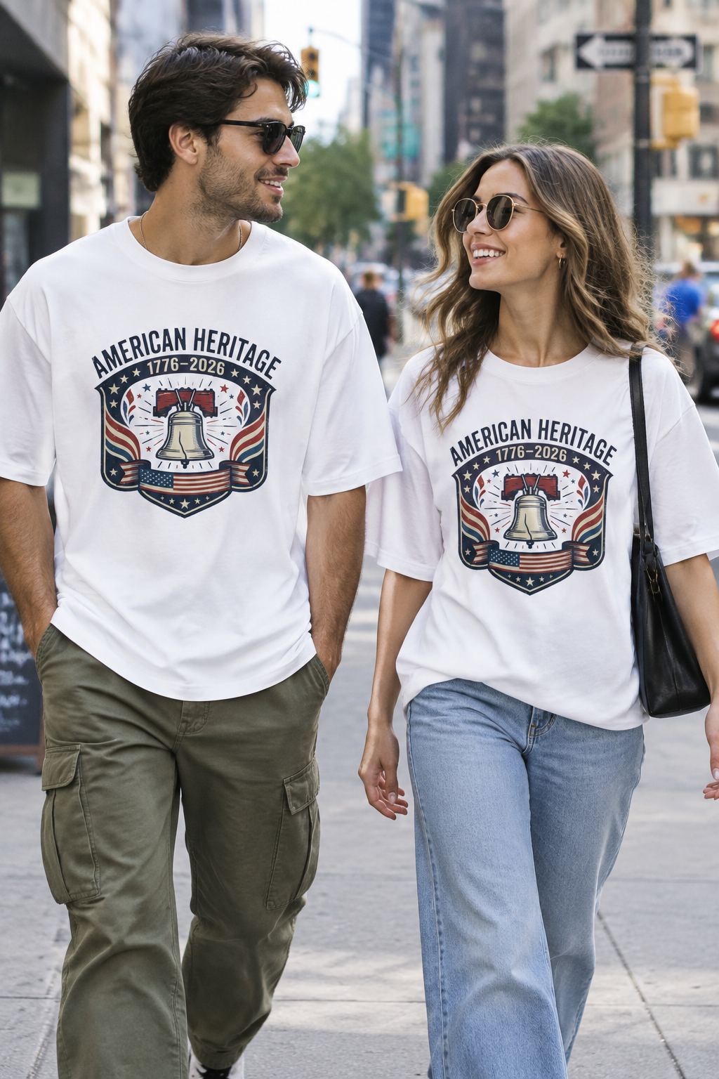 T-Shirt — "American Heritage 1776–2026" Liberty Bell Patriotic Tee