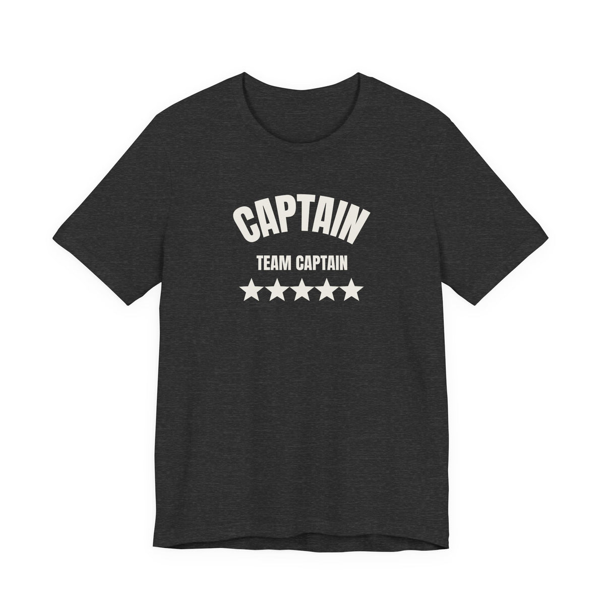 Captain Team Captain Graphic Tee — Casual White Short Sleeve Shirt