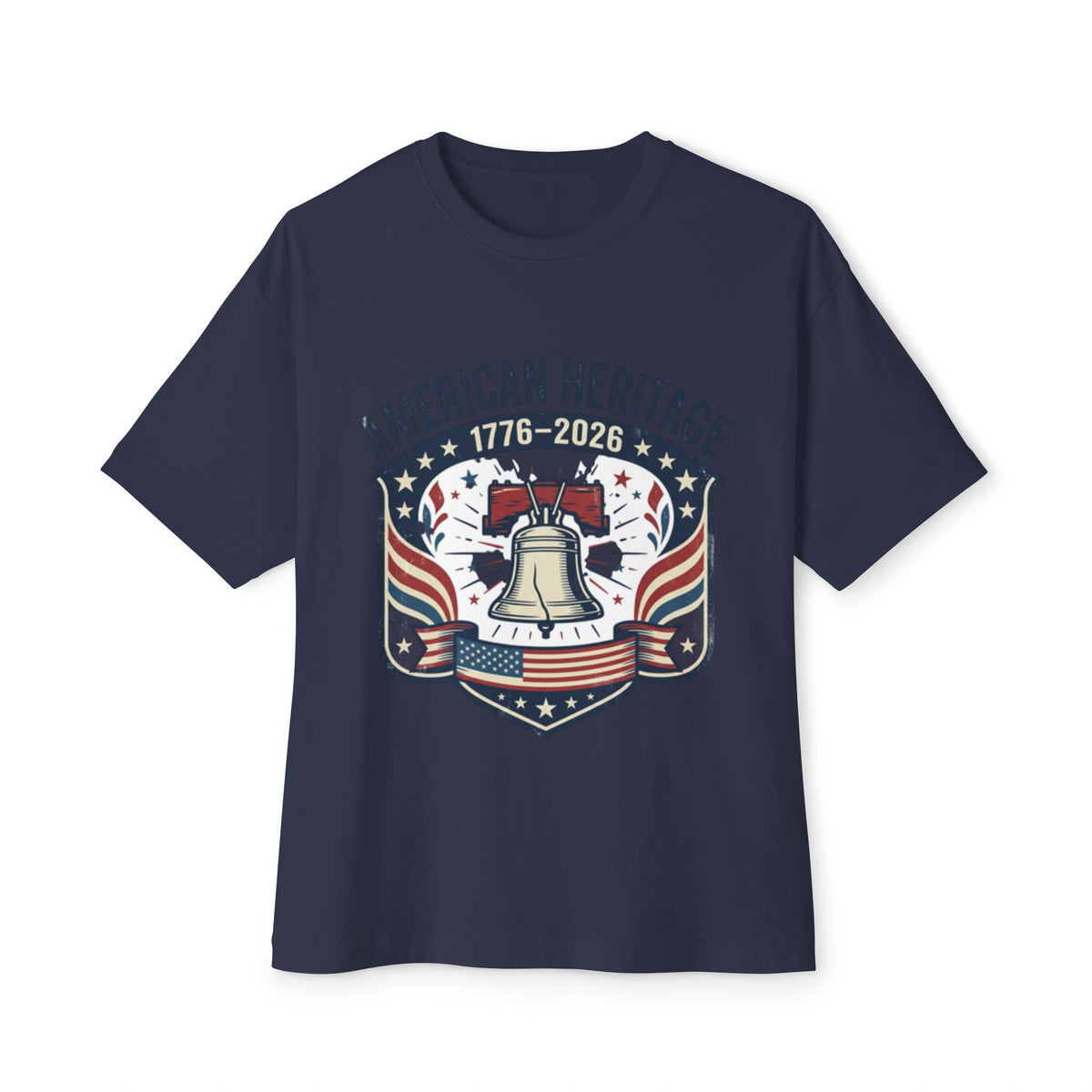 T-Shirt — "American Heritage 1776–2026" Liberty Bell Patriotic Tee