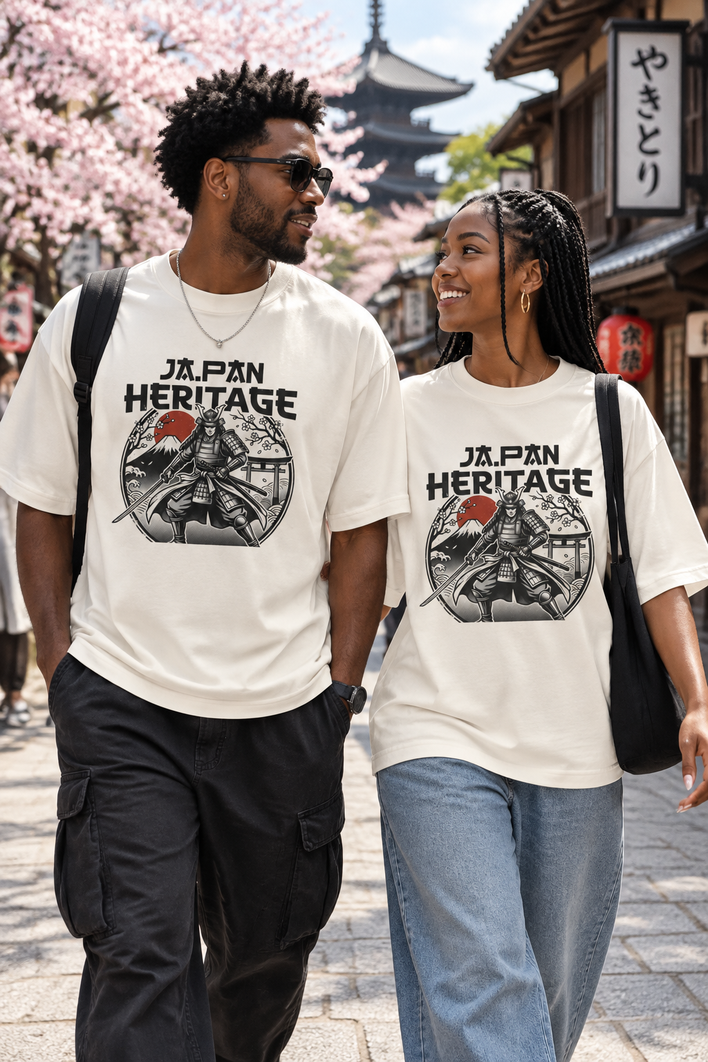 Japan Heritage Samurai Tee — Vintage Mount Fuji & Rising Sun Graphic