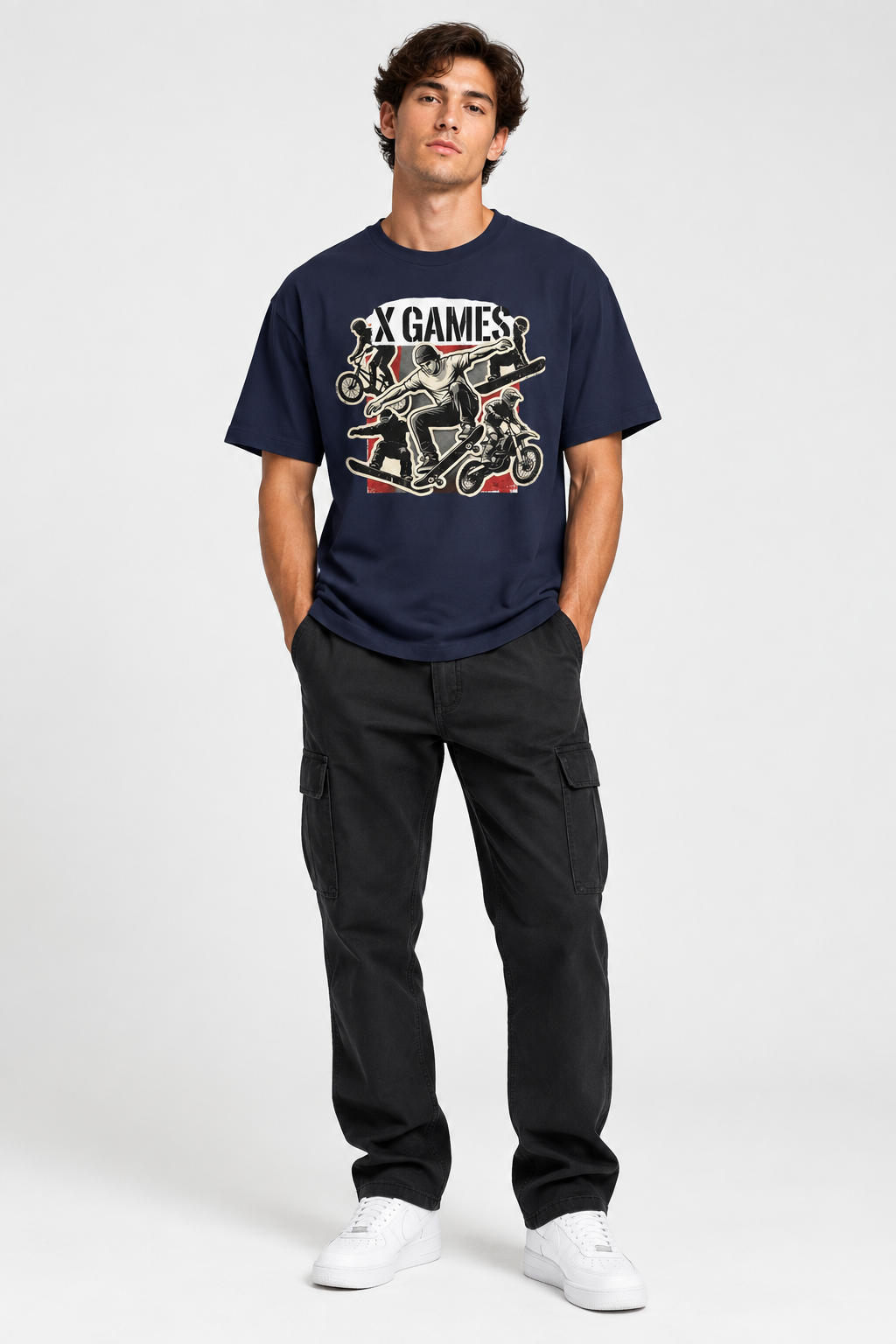 X Games Skate & Moto Tee — Retro Action Sports Graphic T-Shirt