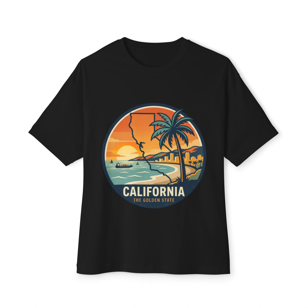California Sunset Tee — The Golden State Palm Beach Graphic T-Shirt