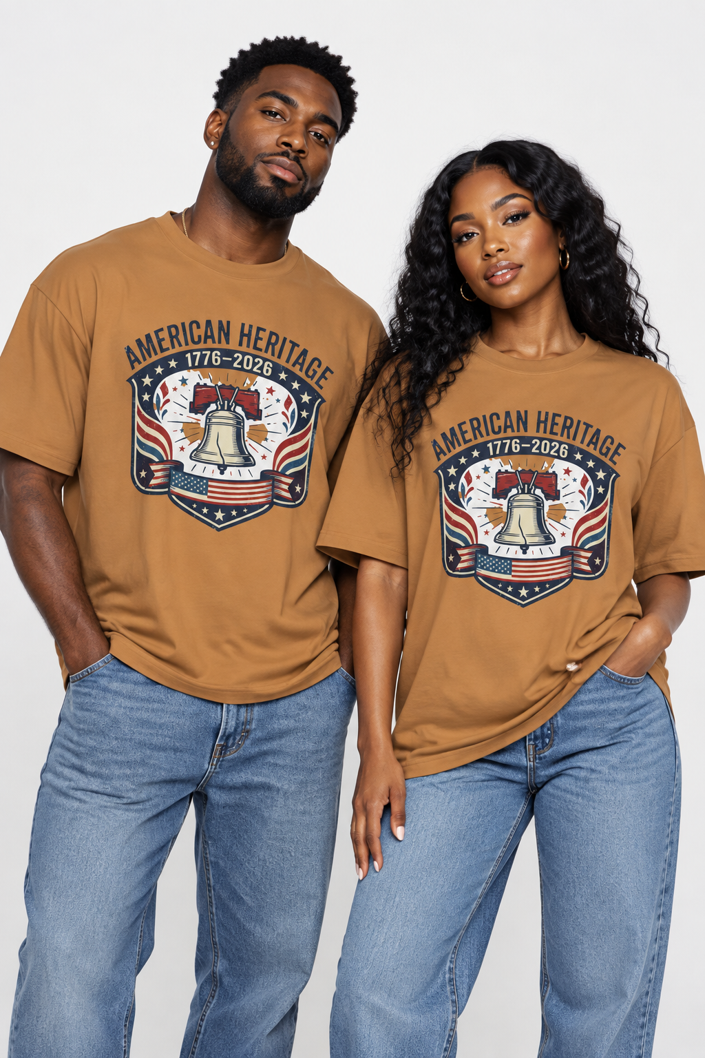 T-Shirt — "American Heritage 1776–2026" Liberty Bell Patriotic Tee