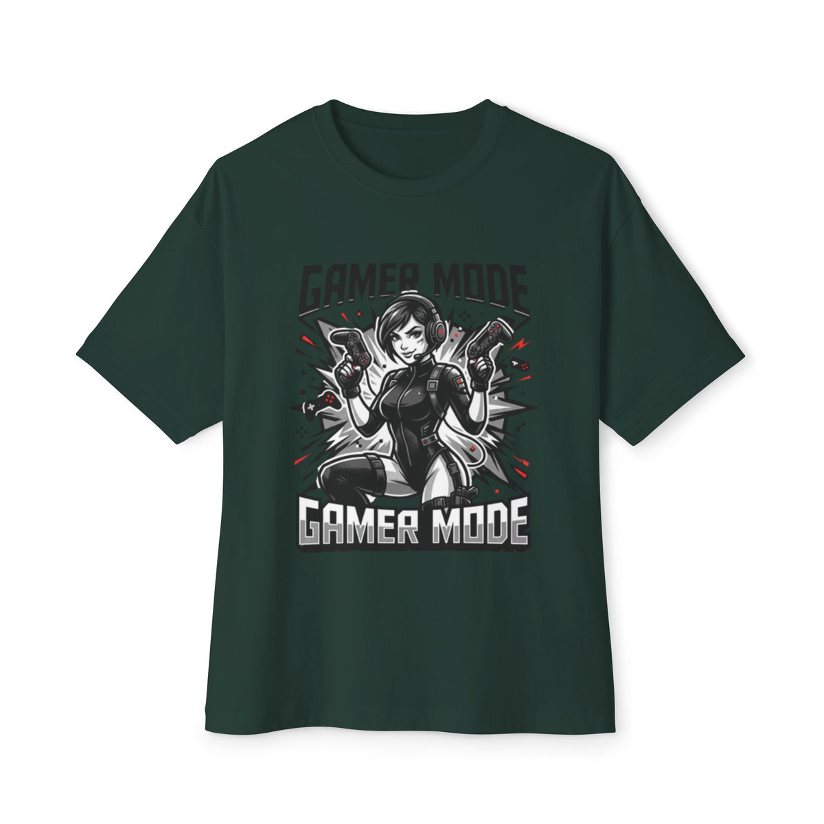Gamer Mode Tee — Retro Female Gamer Graphic T-Shirt