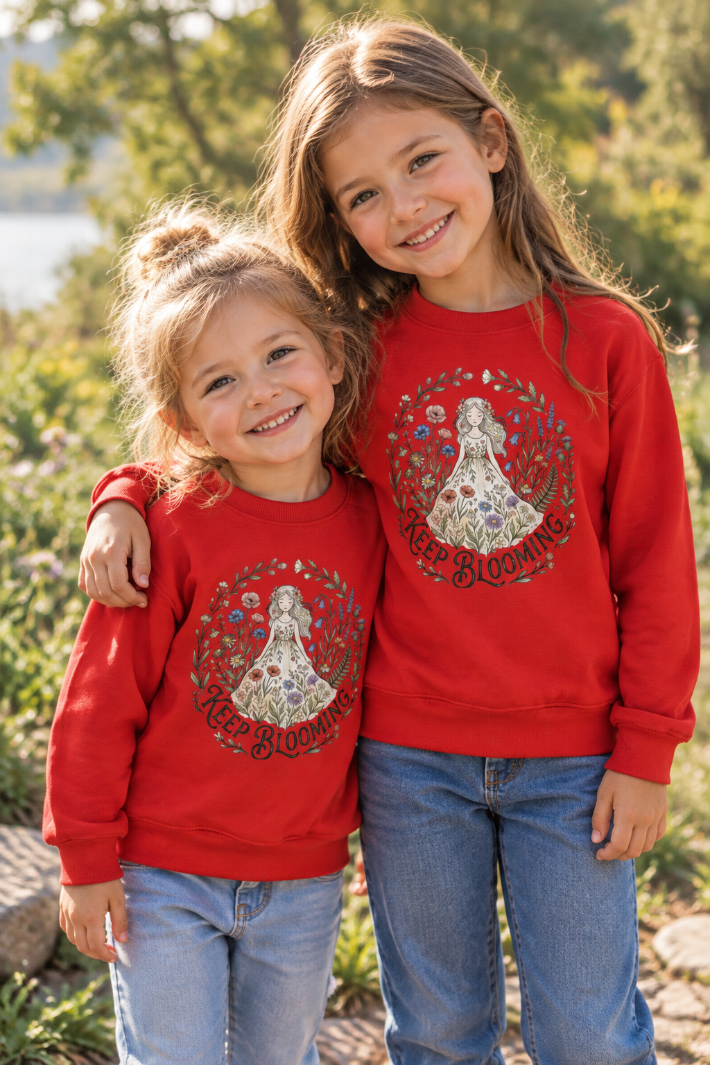 Keep Blooming Toddler Sweatshirt — Floral Fairy Dress Kids Pullover