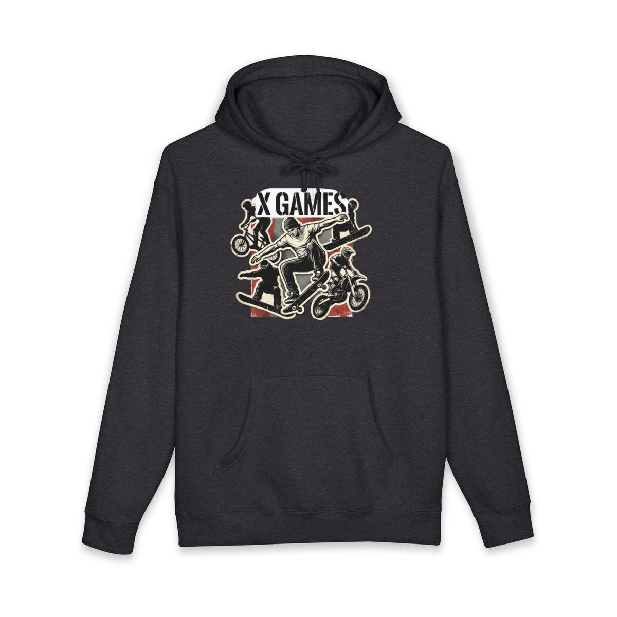 X Games Skate & BMX Hoodie — Retro Extreme Sports Pullover