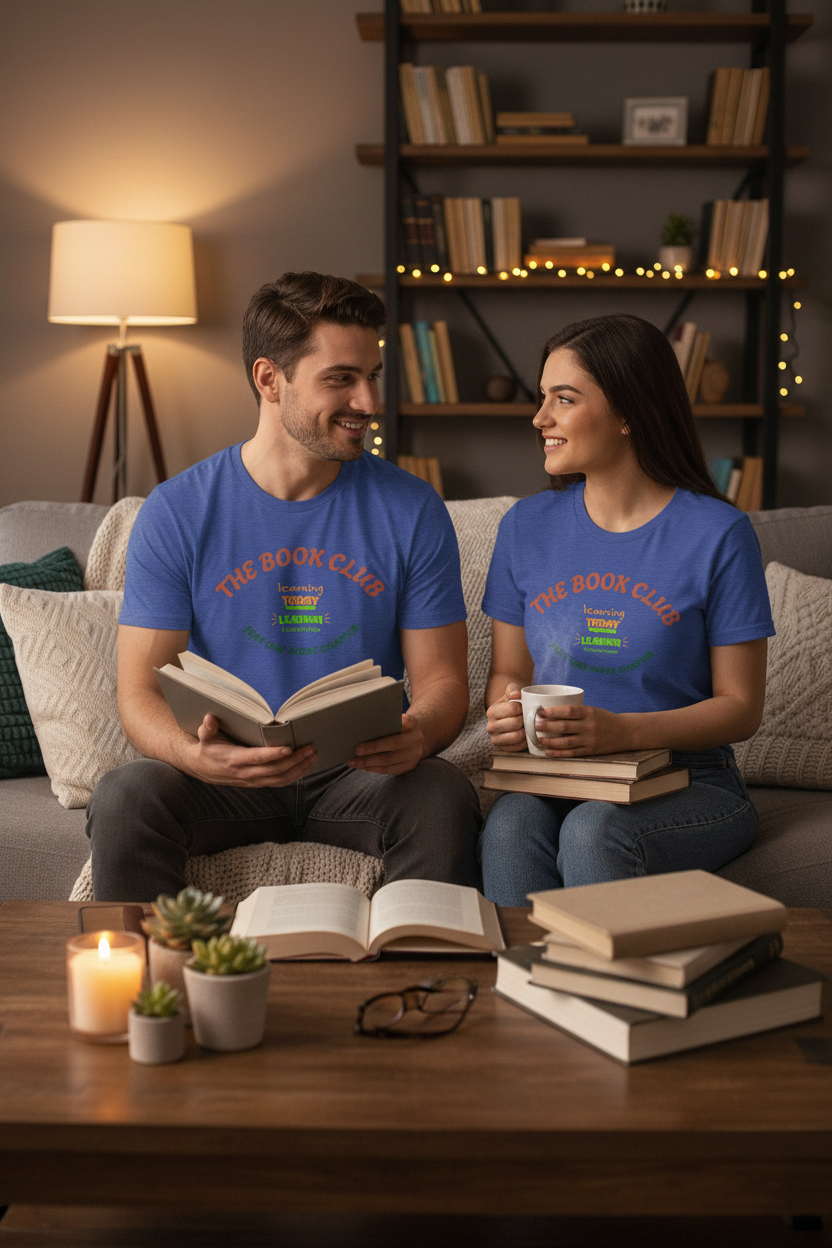 Book Club T‑Shirt — “The Book Club: Learning Today, Leading Tomorrow, Just One More Chapter”