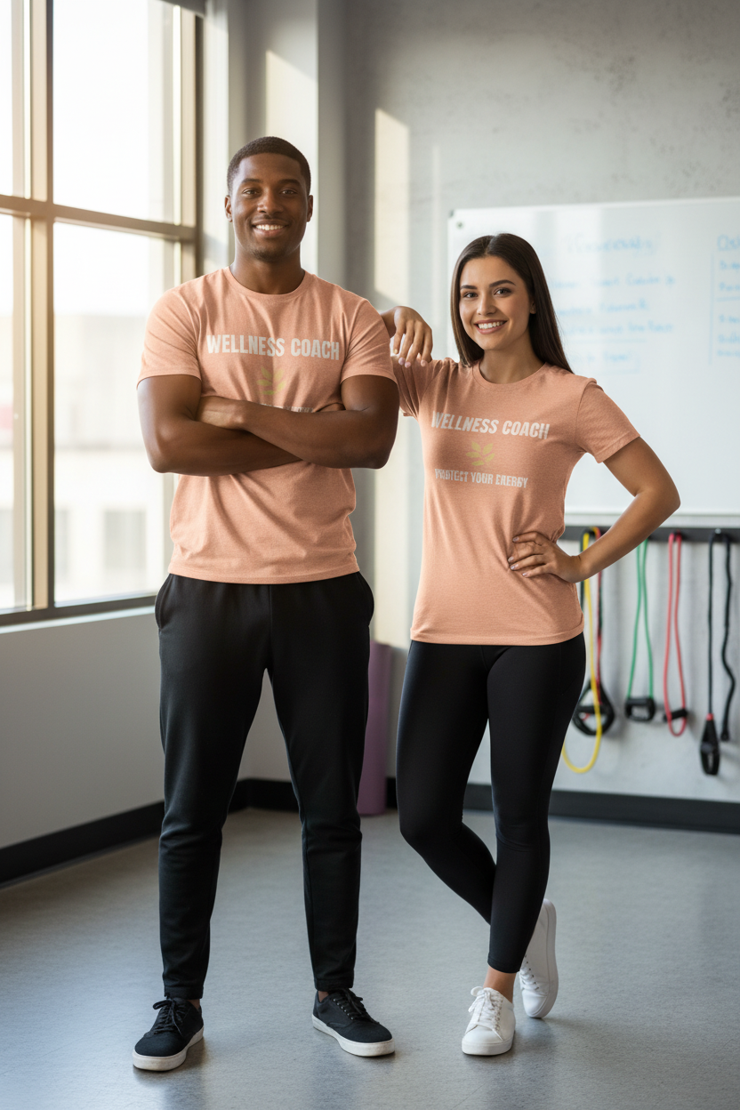 Wellness Coach Tee — “Protect Your Energy” Health & Self-Care Shirt
