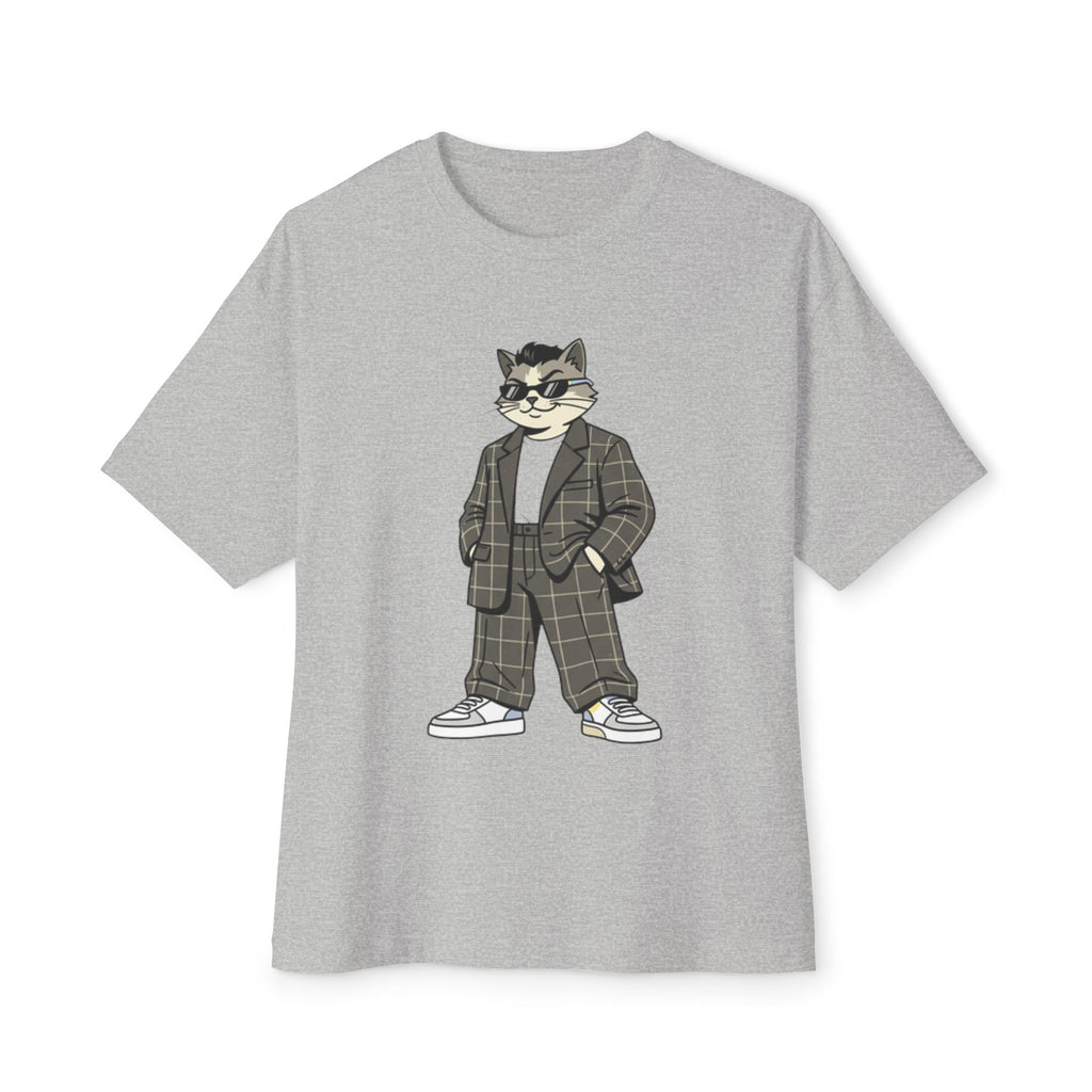 Cat in Plaid Suit Tee — Cool Retro Cat Graphic T-Shirt