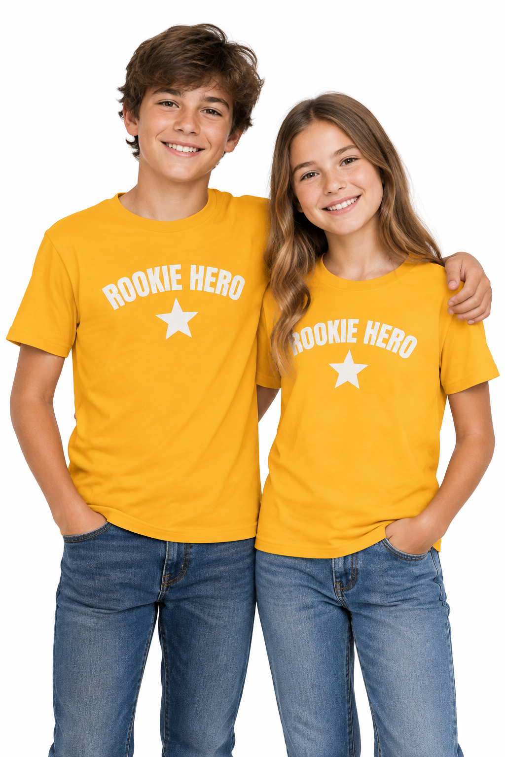 Rookie Hero Youth Tee — Kids Graphic T-Shirt with Star