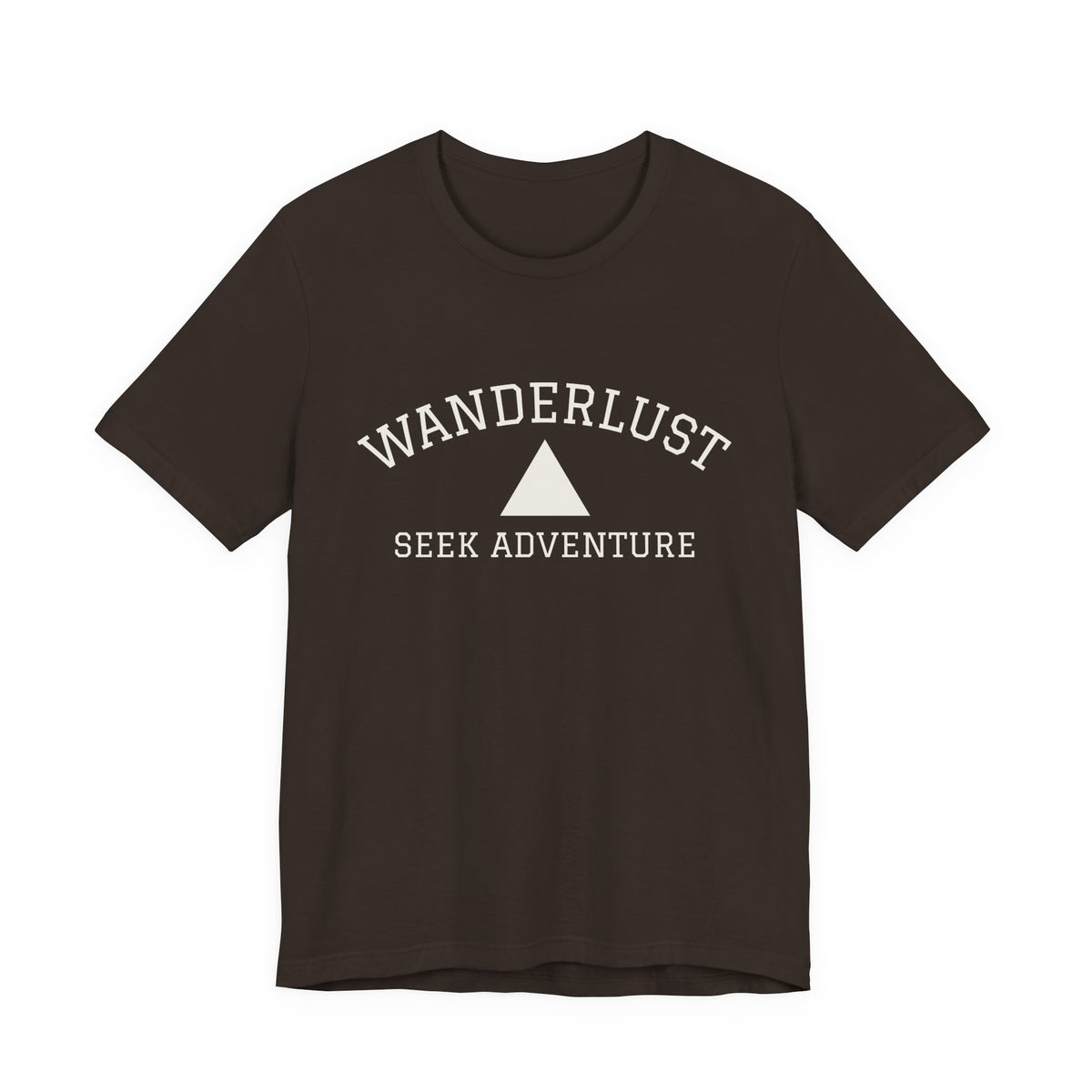 Wanderlust Adventure Tee — Minimal Triangle Travel T‑Shirt